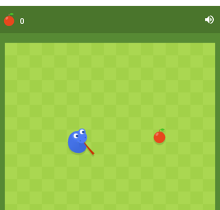 Snake: the snake and an apple