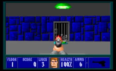 Wolf3D: first-person corridor